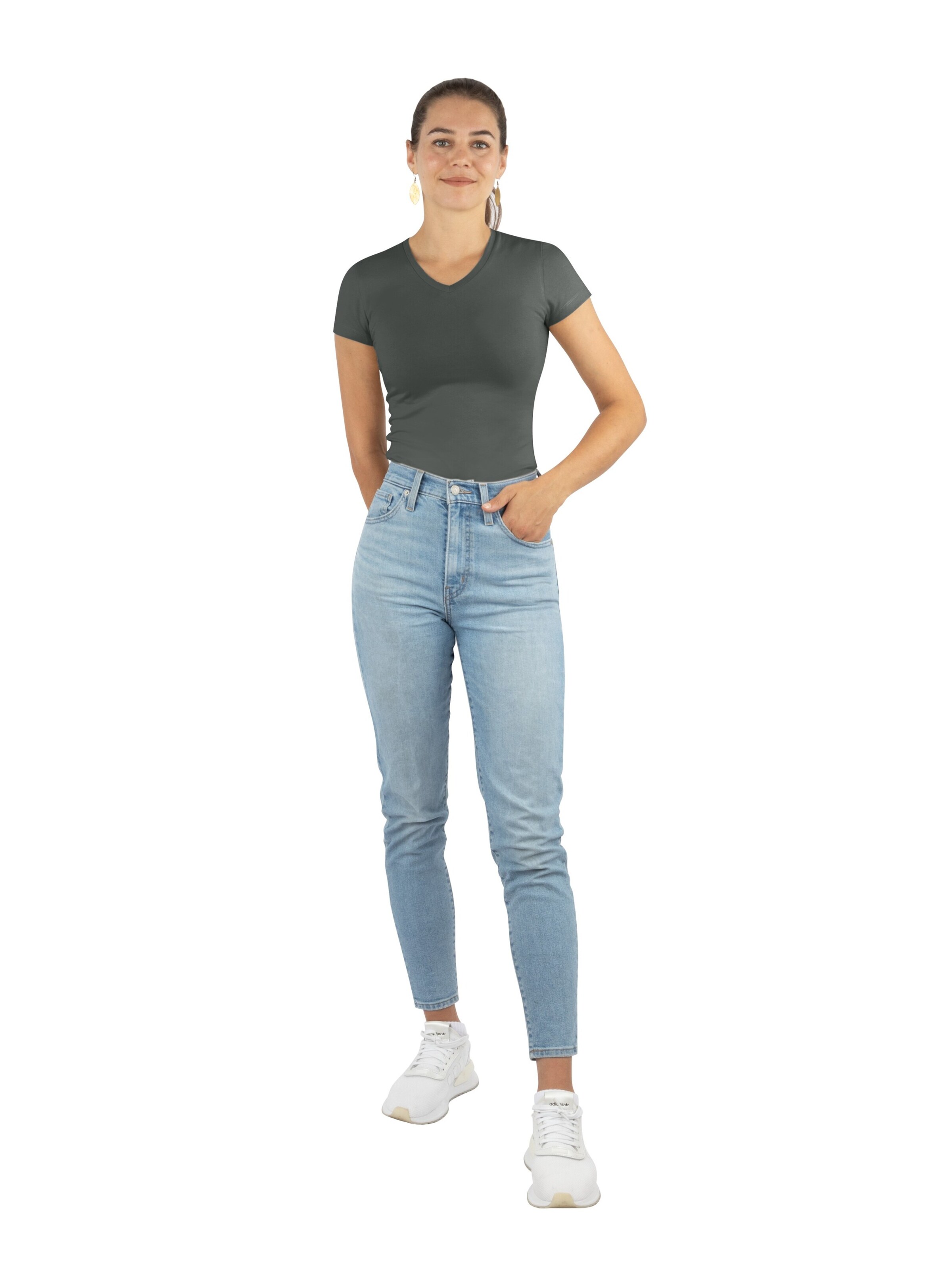 Janice Shirt 'Siena' in Grey
