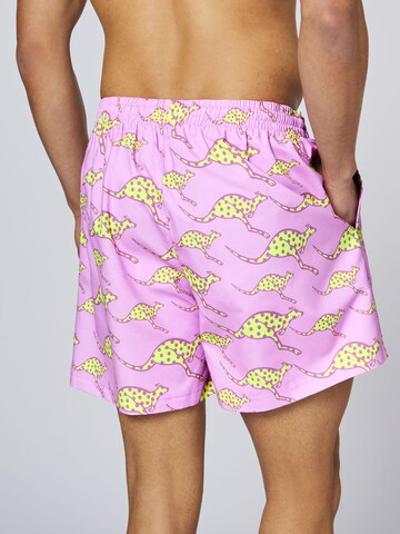 CHIEMSEE Board Shorts ' im angesagten Alloverprint ' in Purple