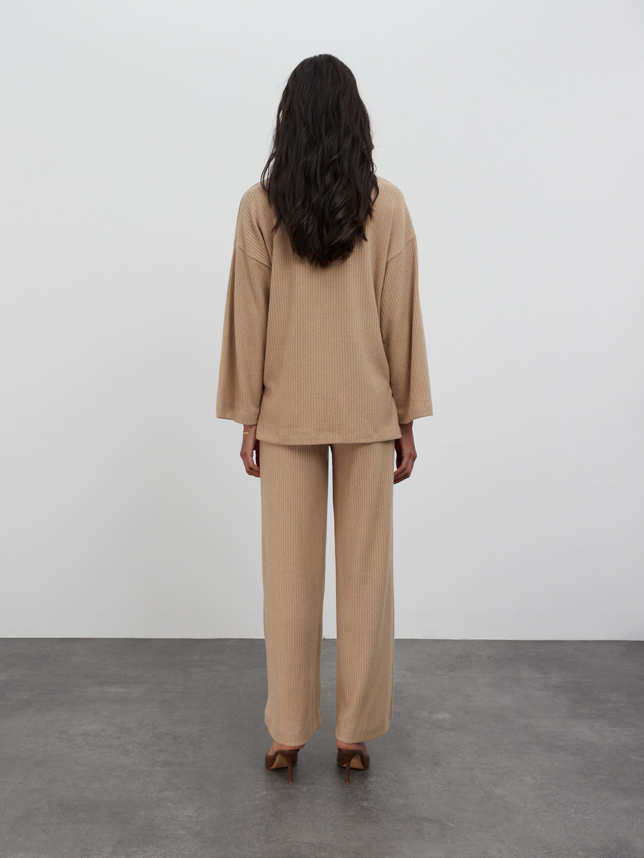 EDITED Producten Shirt 'Ilse' Beige gemêleerd