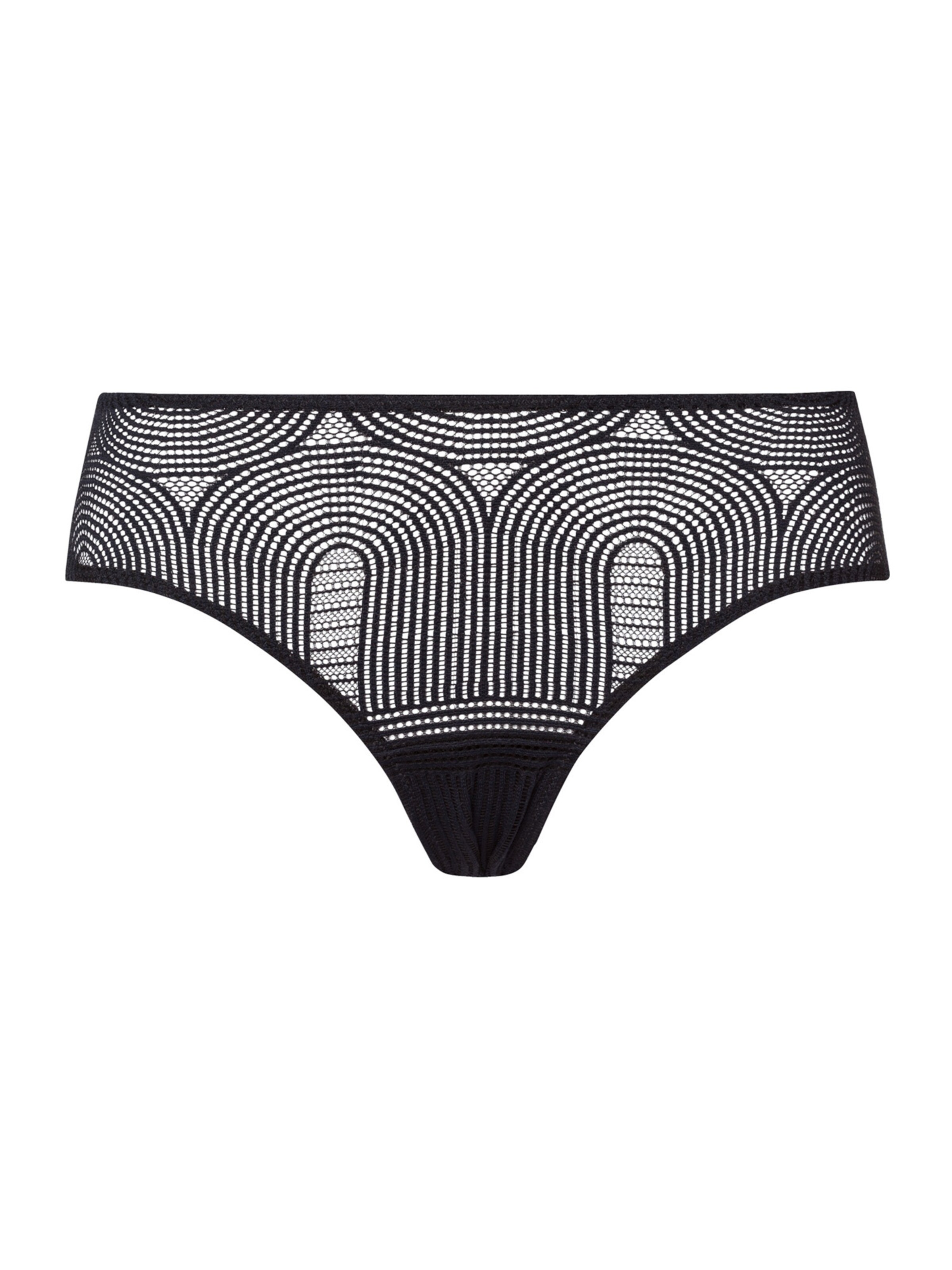 Hanro Slip ' Martha ' in Black: front