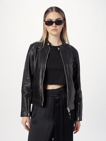 Schott NYC Between-Season Jacket in Black: front