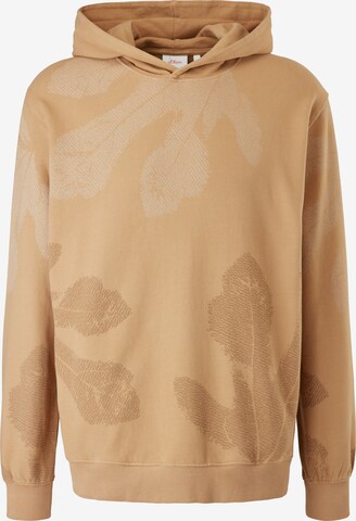 s.Oliver Sweatshirt in Bruin: voorkant