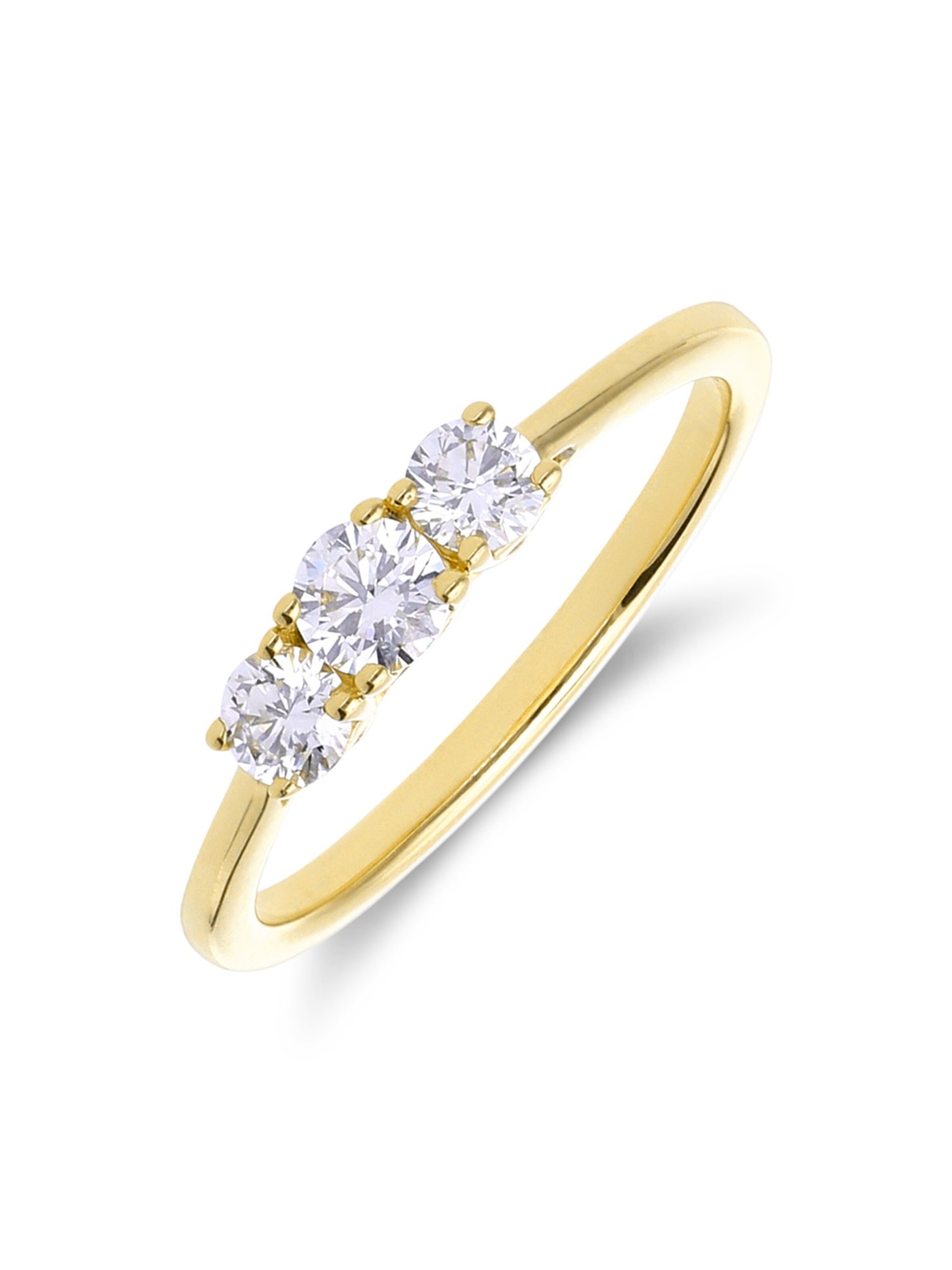 Lucardi Ring in Goud: voorkant