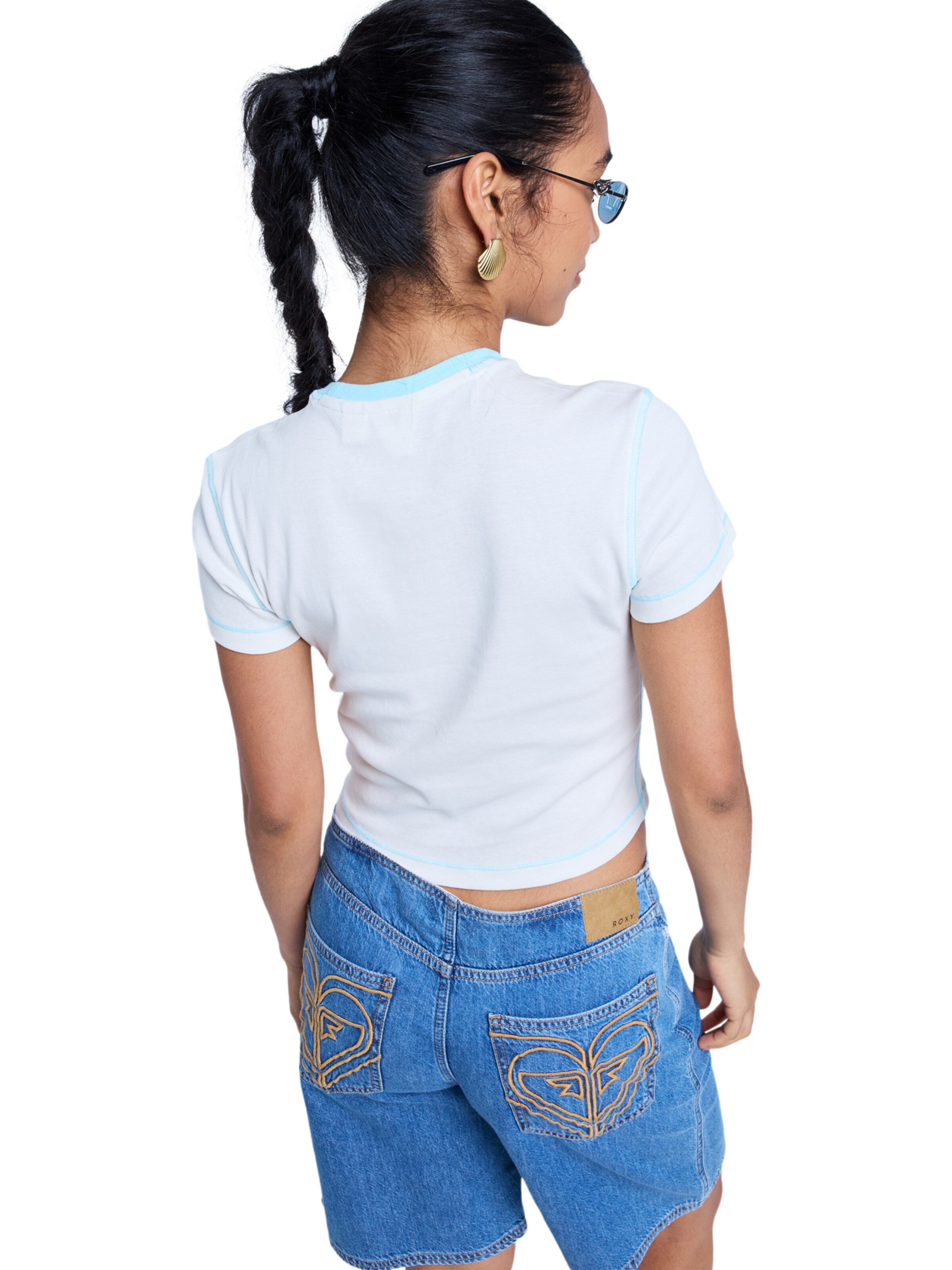 ROXY Tričko 'Sea You Later ' - Biela