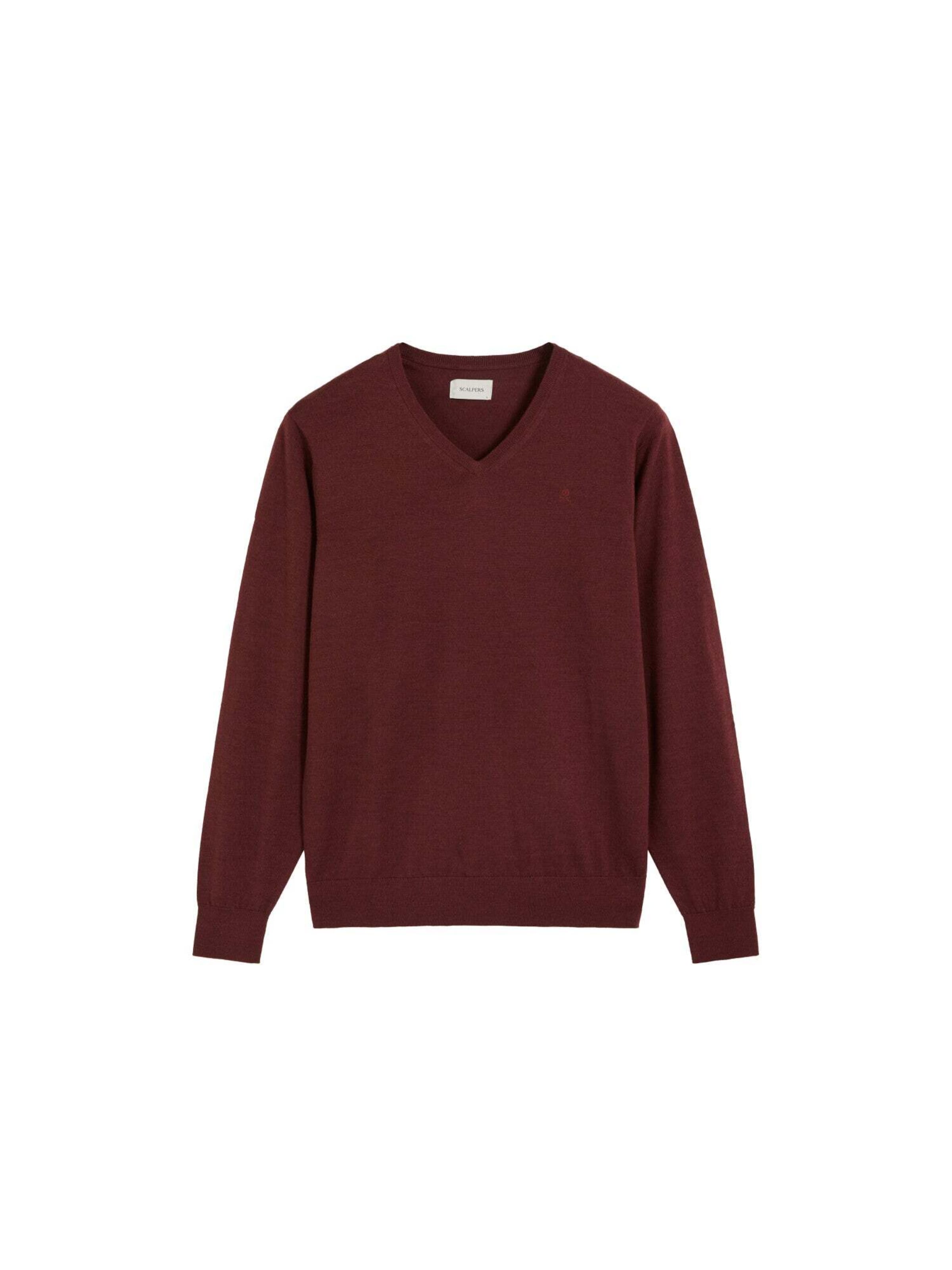 Scalpers Pullover 'Classic' i rød: forside