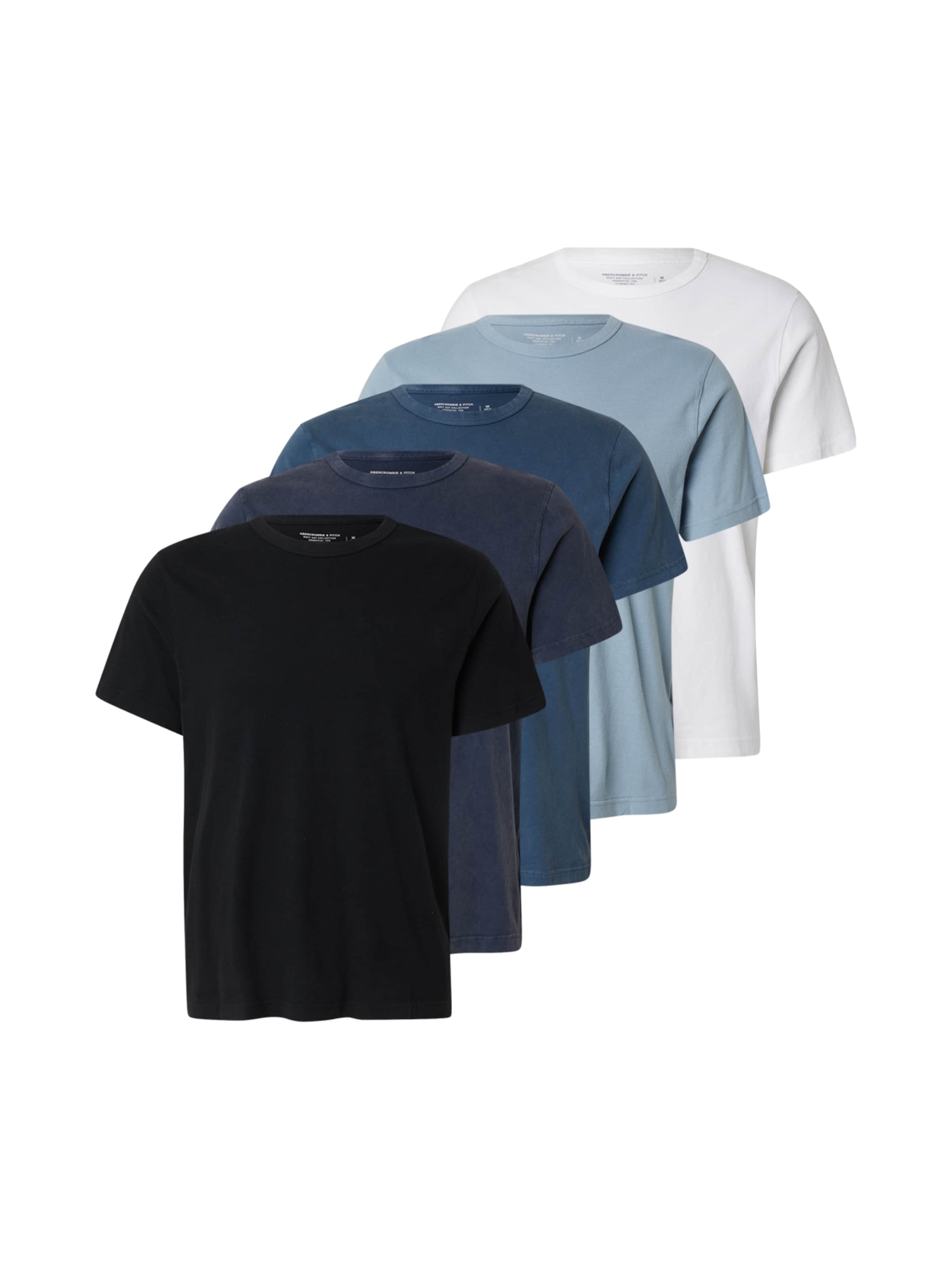 Abercrombie & Fitch Футболка в Синий: спереди