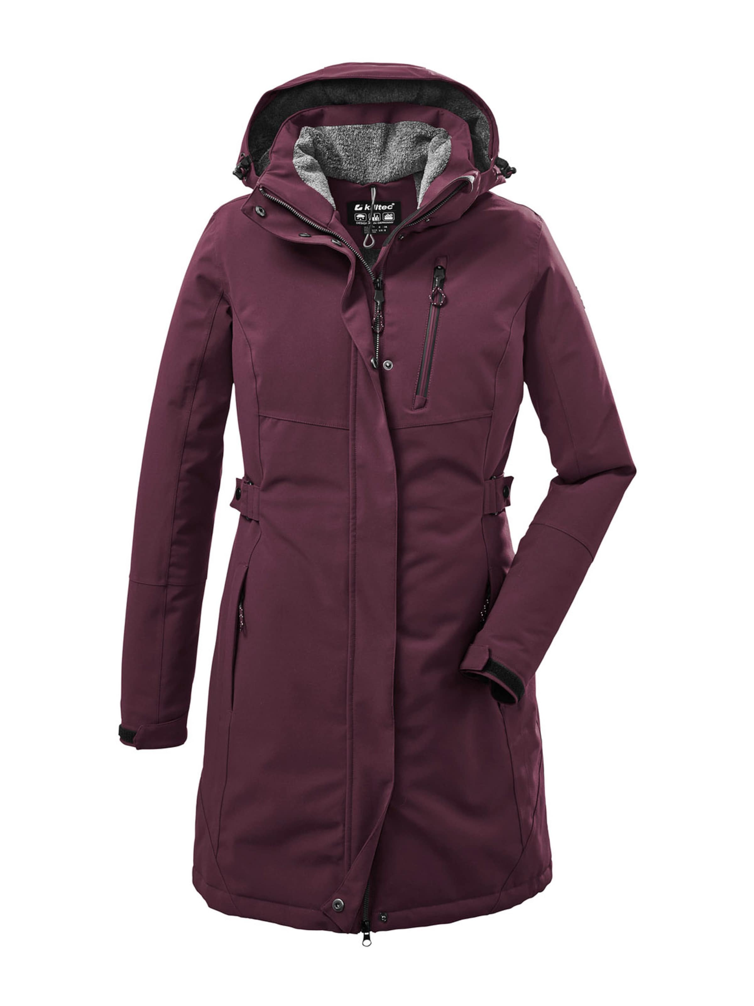 KILLTEC Outdoor coat in Purple: front