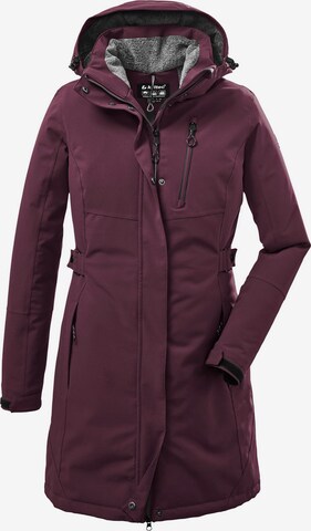 KILLTEC Outdoor Jacket in Purple: front