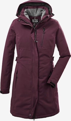 KILLTEC Outdoorjacke in Lila: predná strana