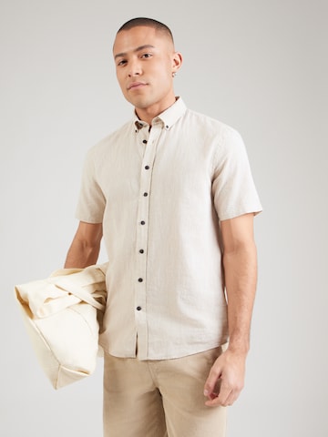 Lindbergh Regular Fit Skjorte i grå: forside