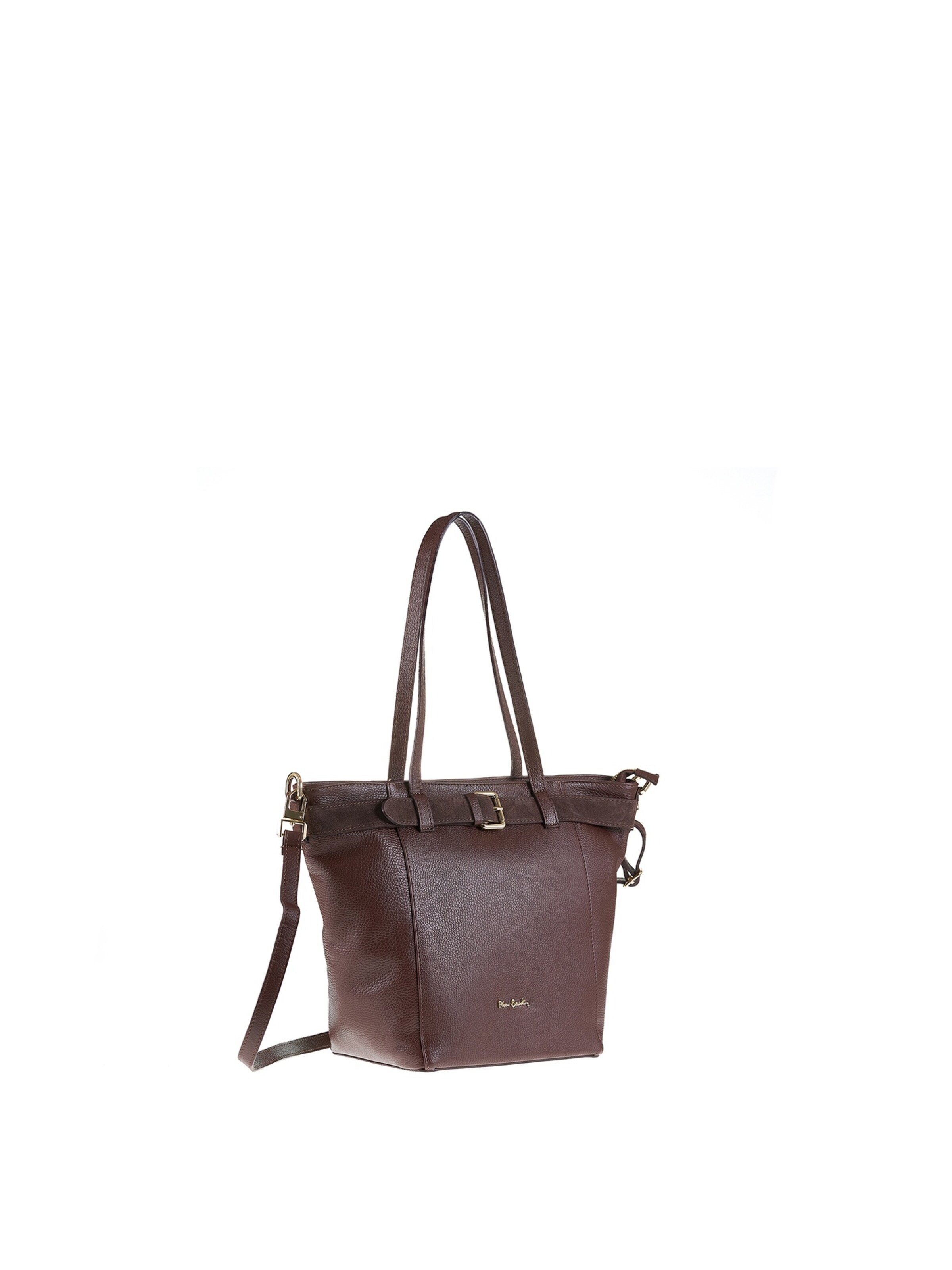 Borsa a spalla di PIERRE CARDIN in marrone: frontale