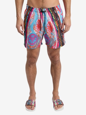 Carlo Colucci Board Shorts ' DeLuca ' in Mixed colors: front