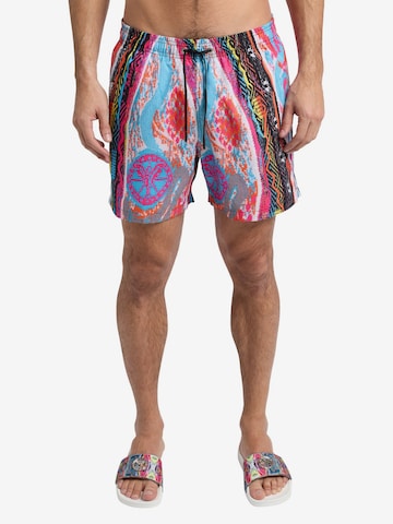 Carlo Colucci Board Shorts ' DeLuca ' in Mixed colors: front