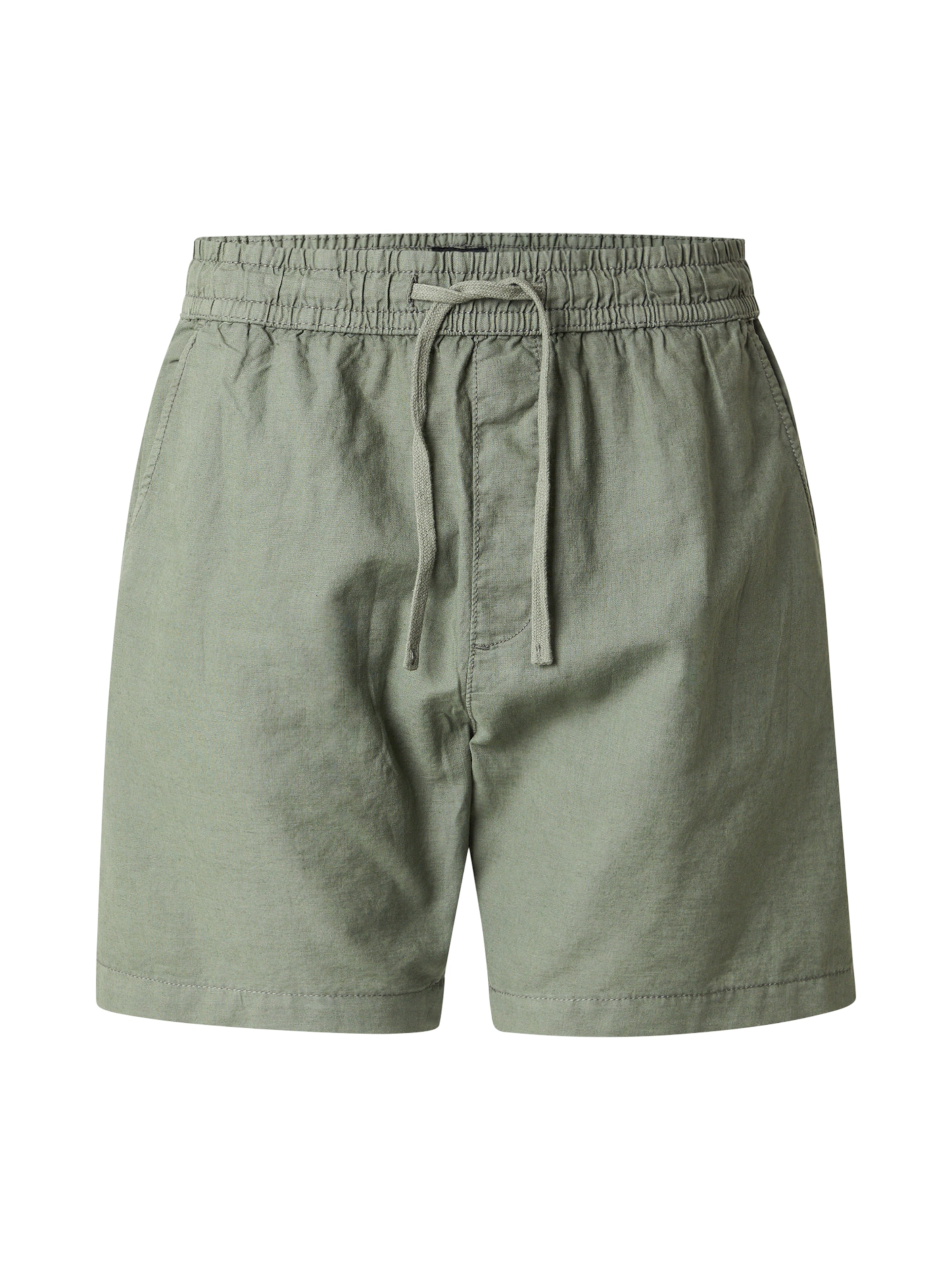 QS Loosefit Παντελόνι σε πράσινο: μπροστά