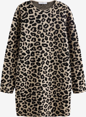 Next Gebreide jurk in Beige: voorkant