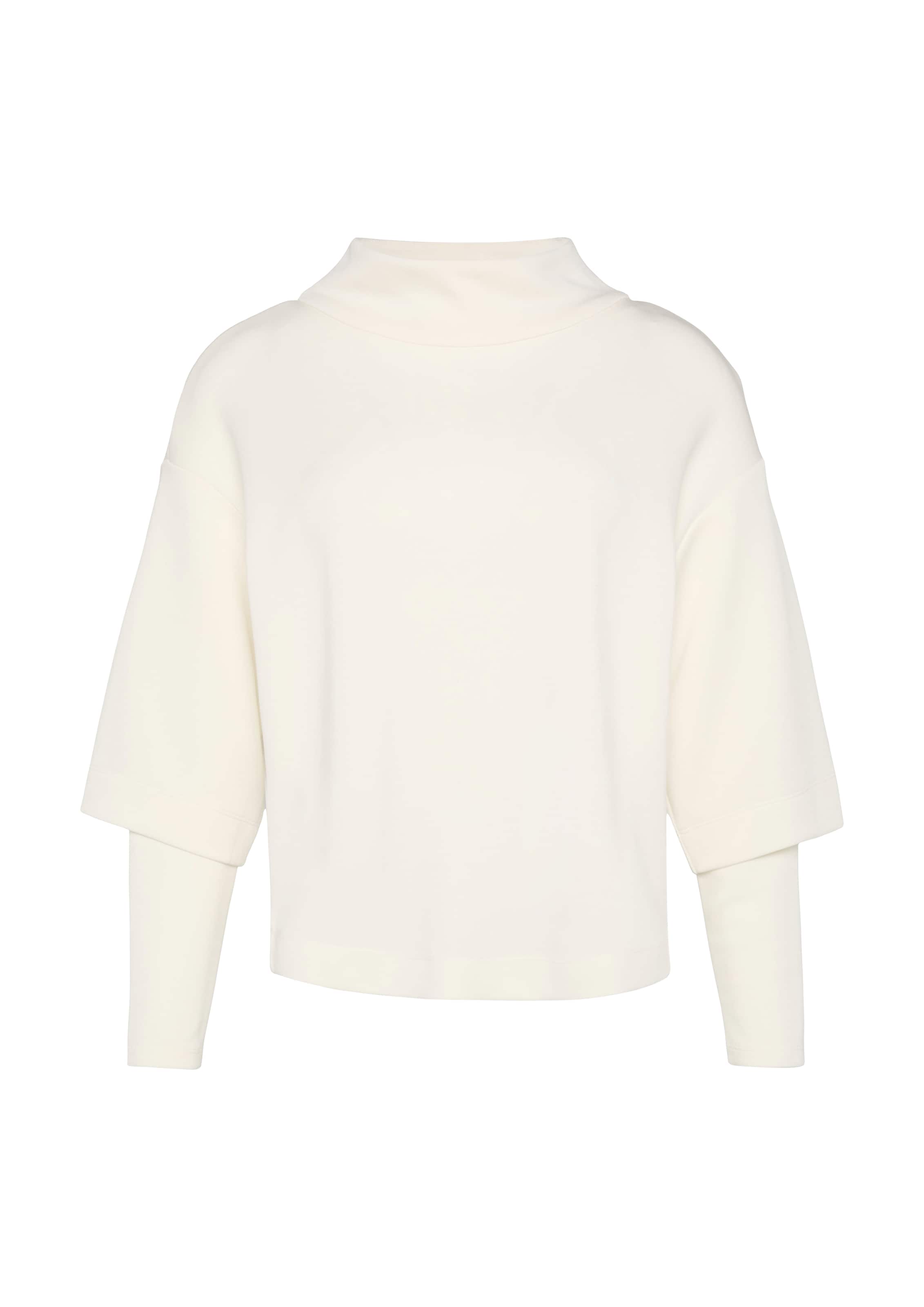 s.Oliver BLACK LABEL Μπλούζα φούτερ σε λευκό: μπροστά