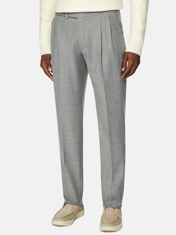 Regular Pantalon à pince Boggi Milano en gris : devant
