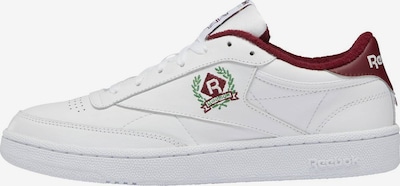 Reebok Classics Sneaker 'Club C 85' in grün / burgunder / weiß, Produktansicht