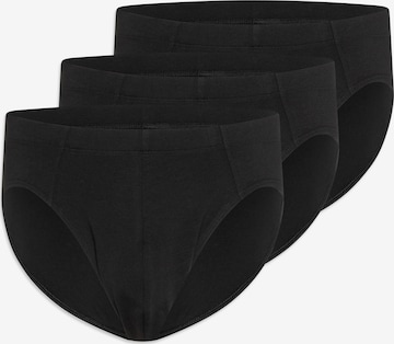 Slip ' UNCOVER Cotton ' SCHIESSER en noir : devant