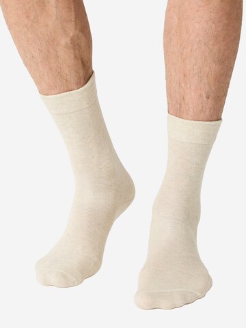 Chaussettes ' 18er-Pack Ohne Gummi ' Nur Die en beige : devant