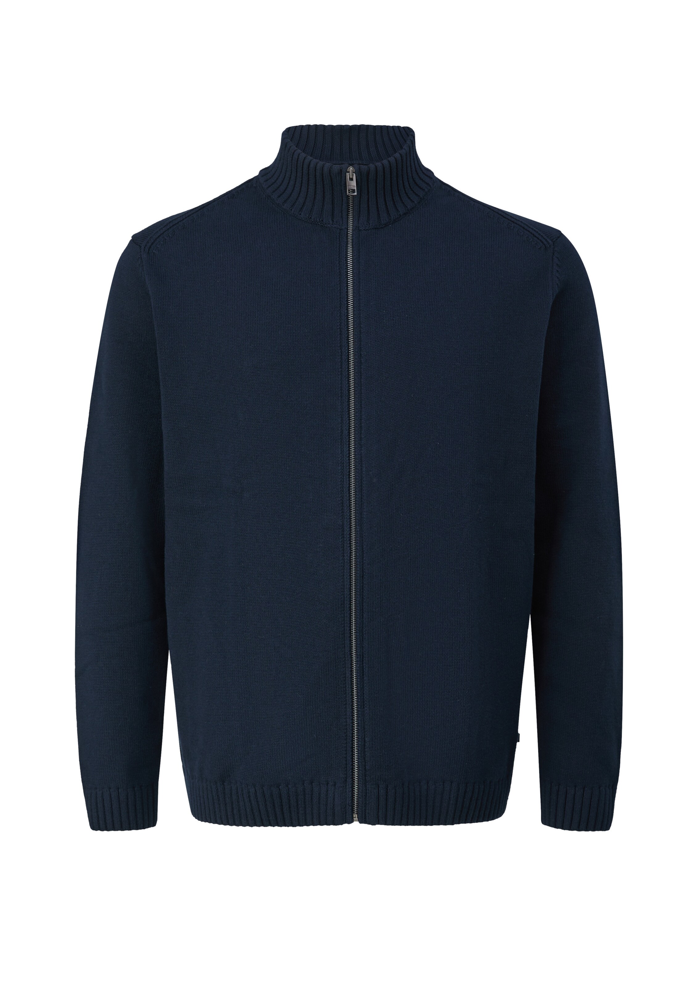 s.Oliver Men Big Sizes Gebreid vest in Blauw: voorkant