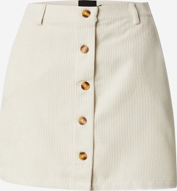 Jupe 'PCEFFI' PIECES en beige : devant