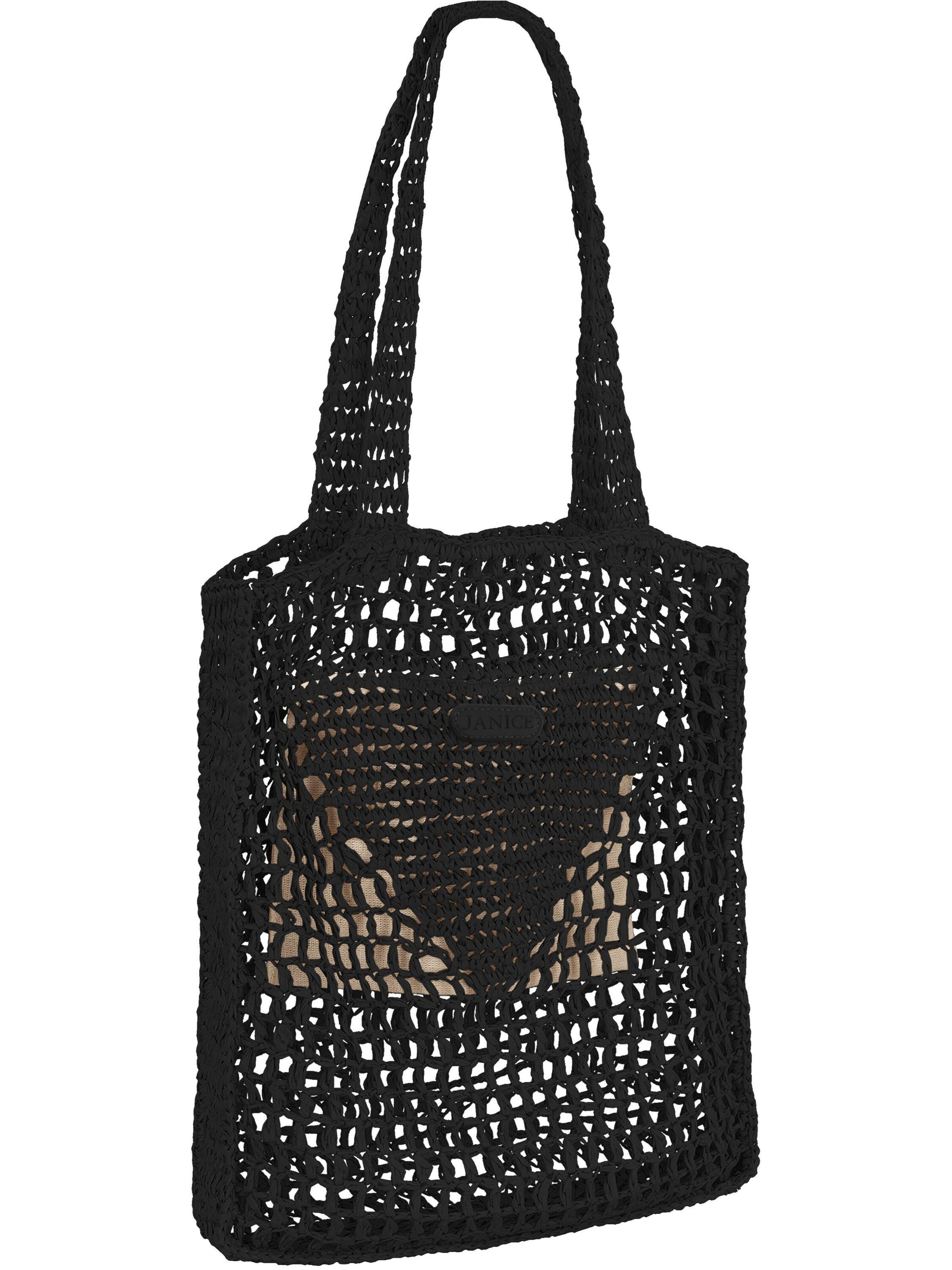 Janice - Bolsa de playa 'Manila' en negro