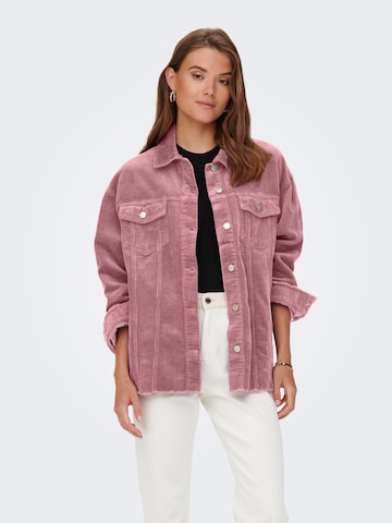 Veste mi-saison 'Bitten' ONLY en rose : devant