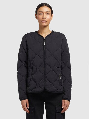 khujo Between-Season Jacket 'ALMA' in Black: front