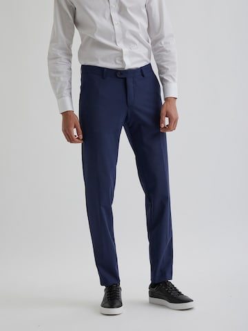 Bertoni Slimfit Broek 'Ravn' in Blauw: voorkant