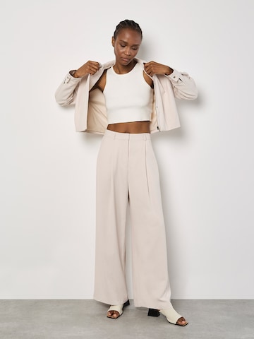 Wide Leg Pantalon ' ' Apricot en beige