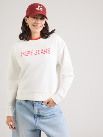 Pepe Jeans - Sudadera 'Celeste' en blanco: frente