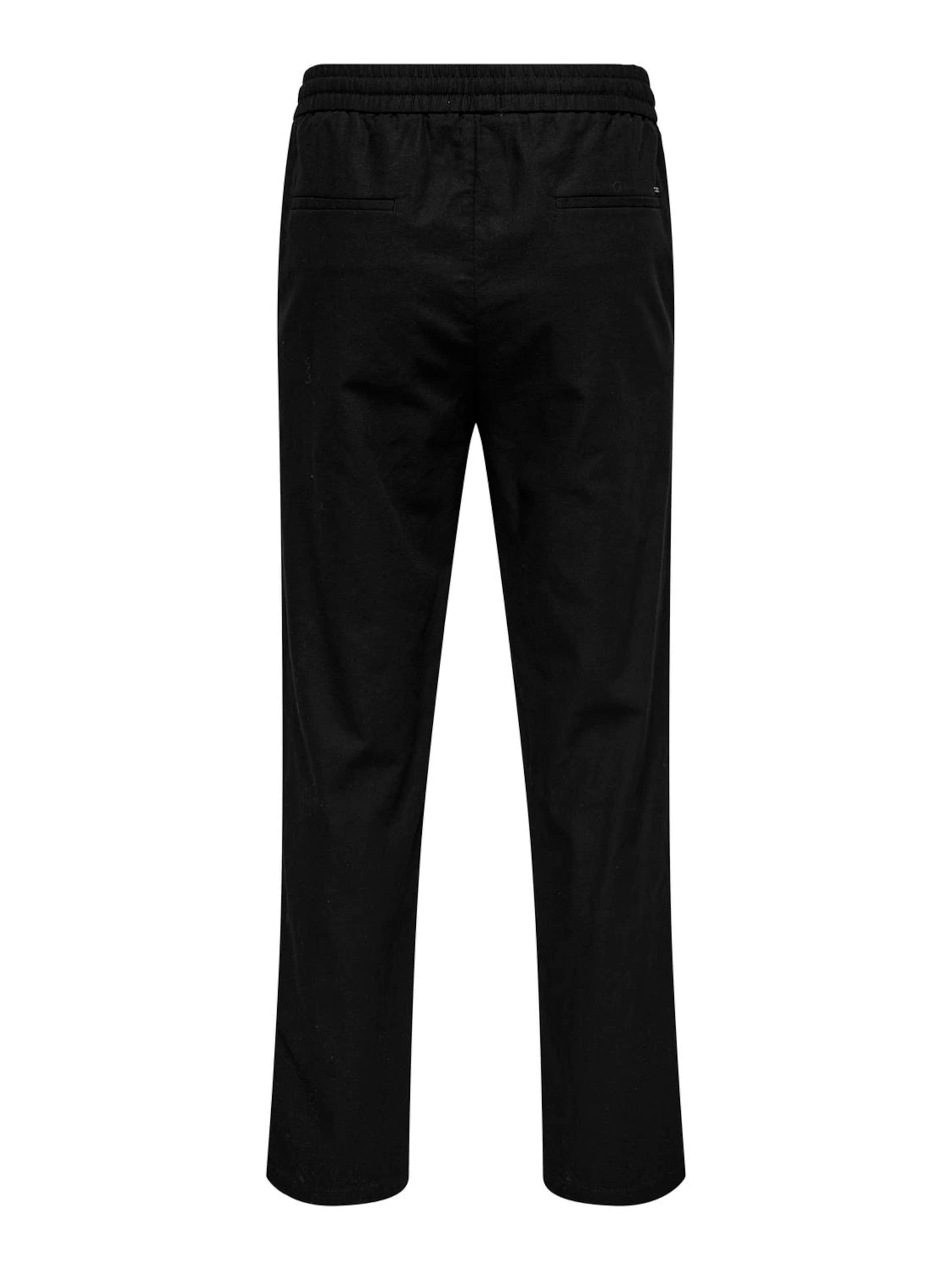 Only & Sons Loosefit Broek 'ONSSinus' in Zwart