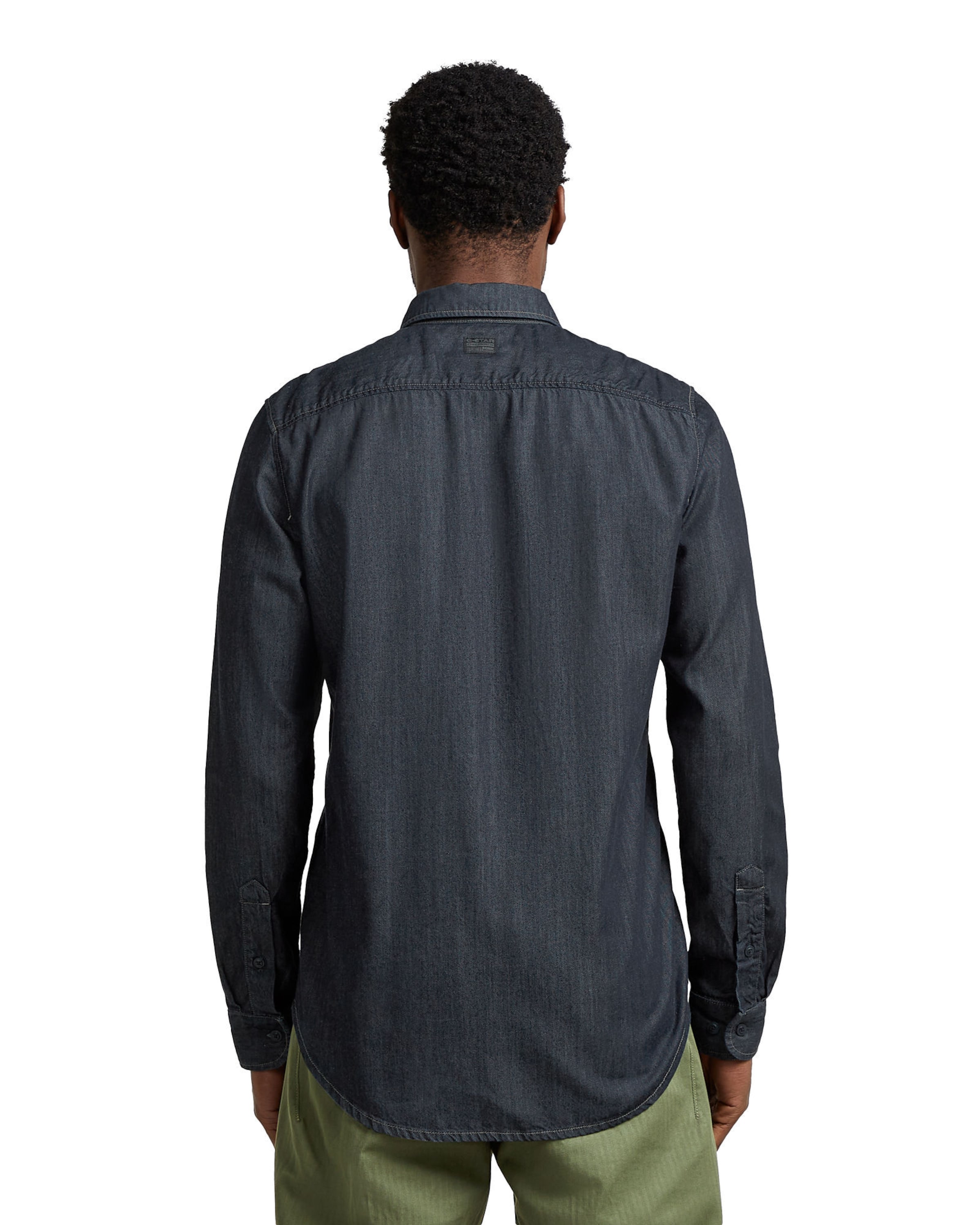 G-STAR Slim fit Business shirt 'Marine Lightweight Slim Shirt' in Blue