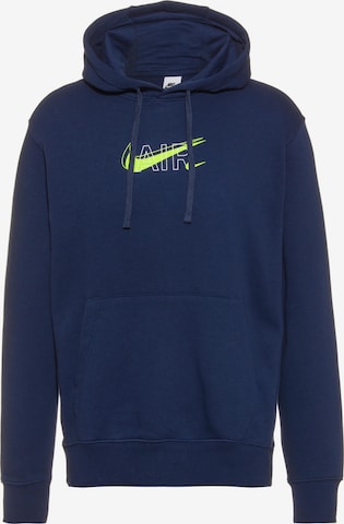 Nike Sportswear Mikina 'Air Pack' – modrá: přední strana