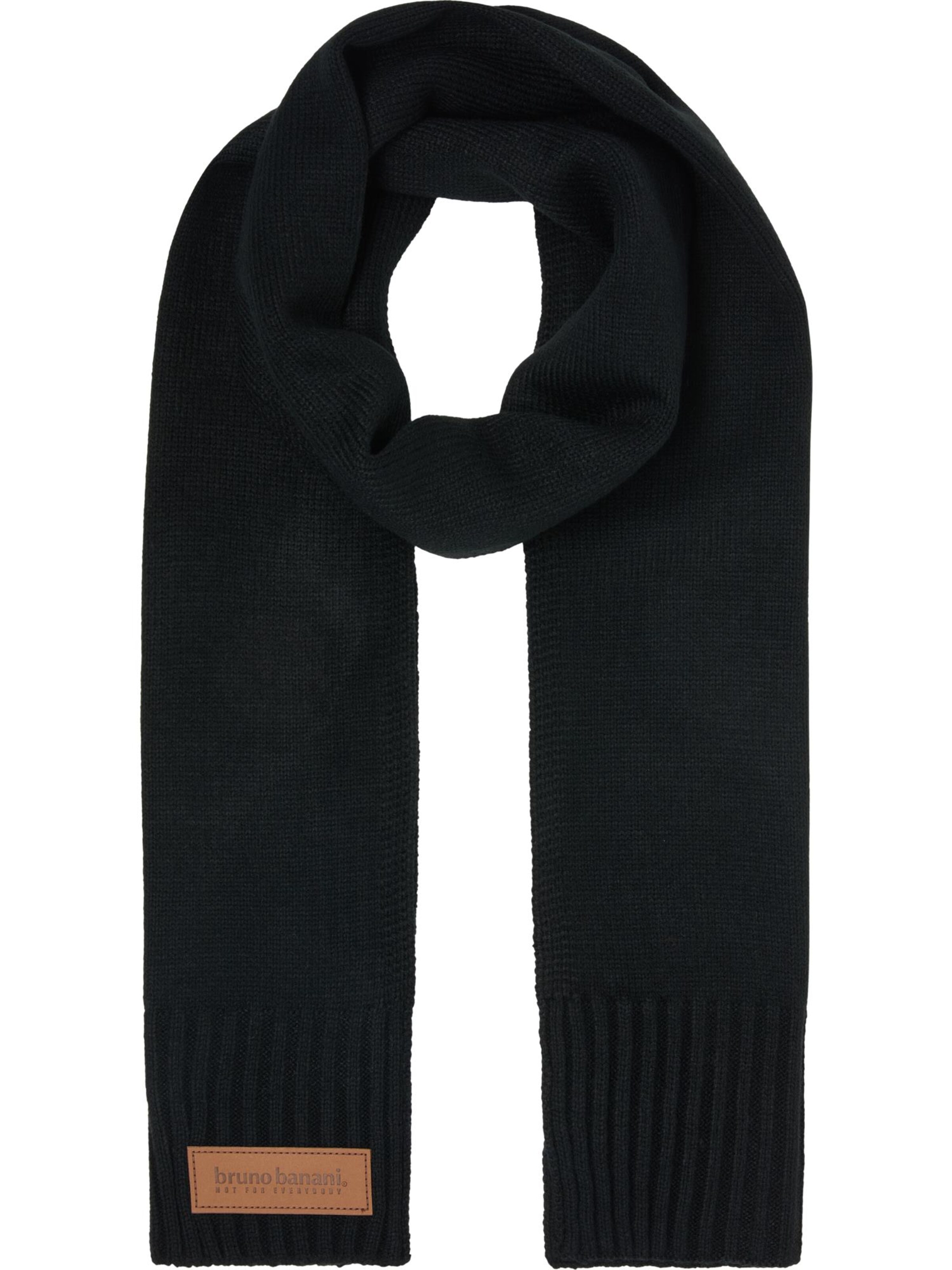 Bruno Banani Schal ' BURT ' in Schwarz: Vorderseite