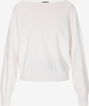 DreiMaster Klassik Pulóver 'Classic Look' - fehér: elől