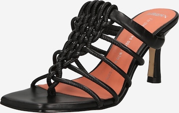 BRONX Sandal 'Ros-ey ' i svart: framsida