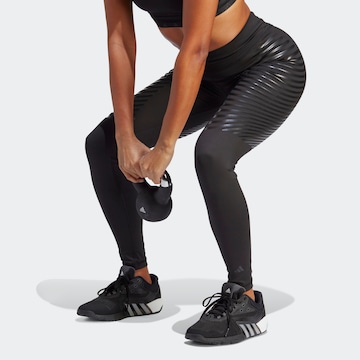 ADIDAS PERFORMANCE Skinny Workout Pants 'Techfit Control x RHEON' in Black