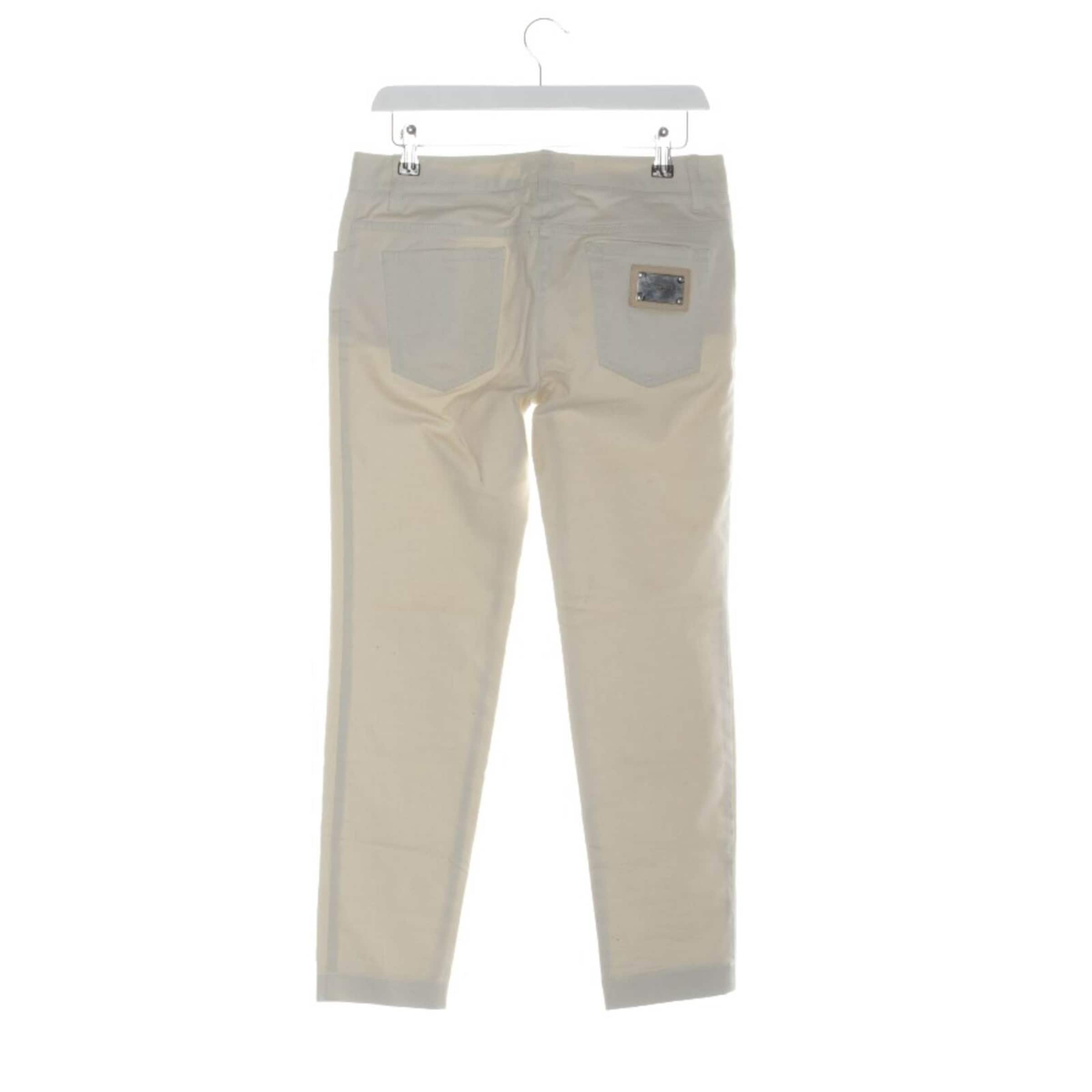 DOLCE & GABBANA Pants in XS in White
