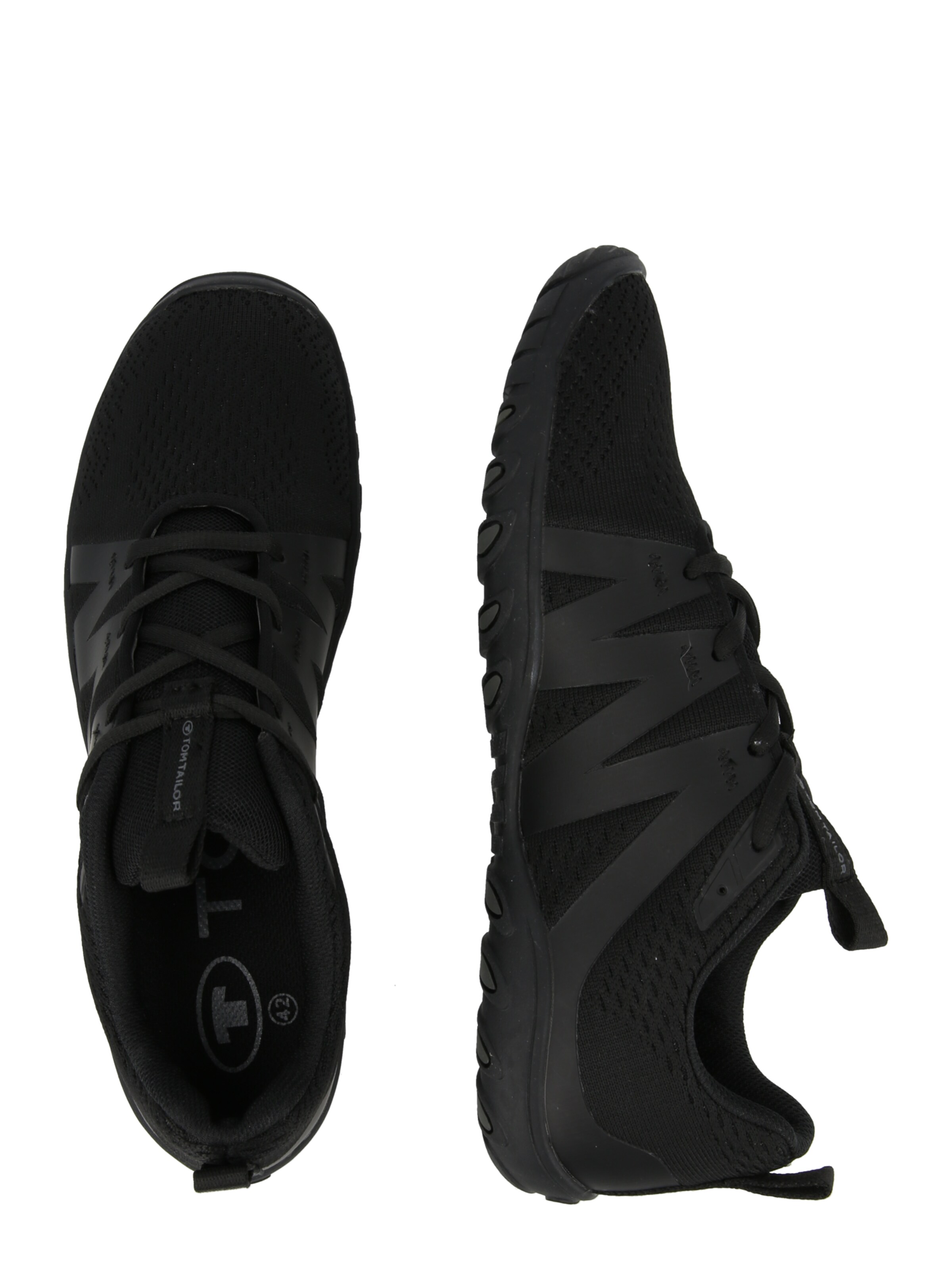 TOM TAILOR Sneaker in Schwarz