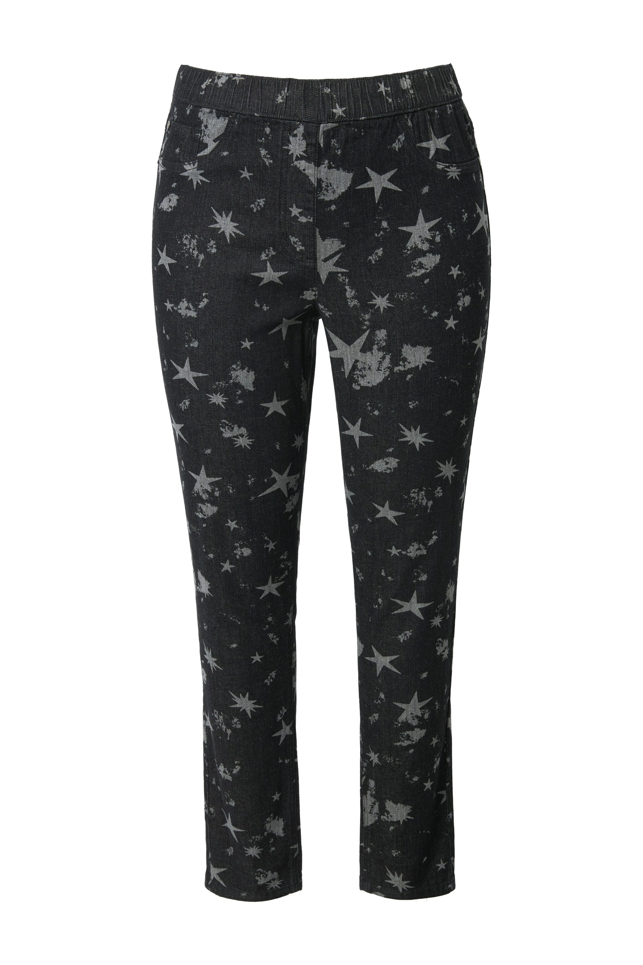 Angel of Style Slimfit Jeans in Zwart: voorkant