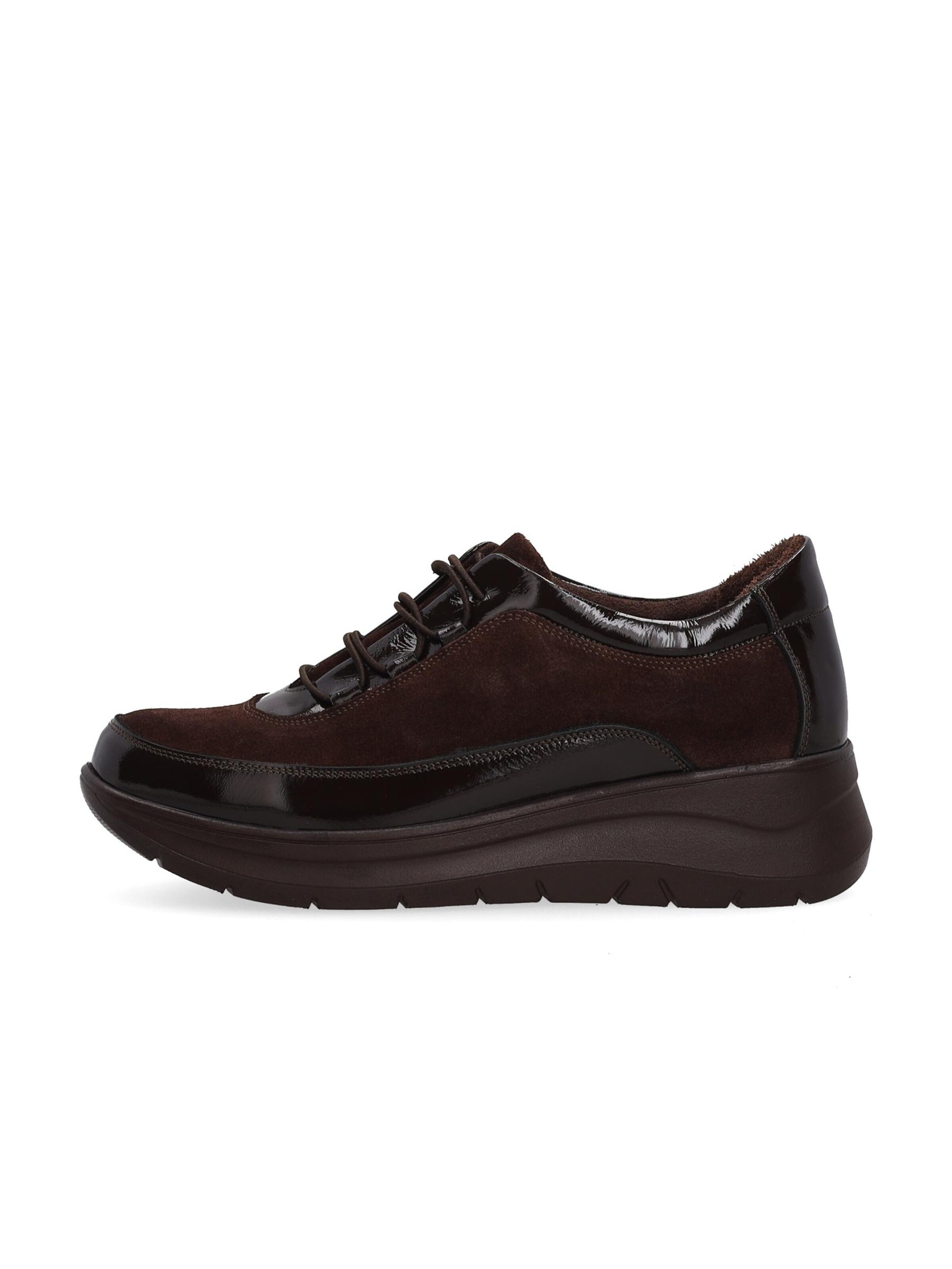 VENEZIA Platform trainers in Brown: front