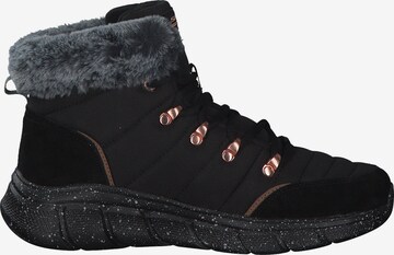 SKECHERS Lace-Up Ankle Boots in Black