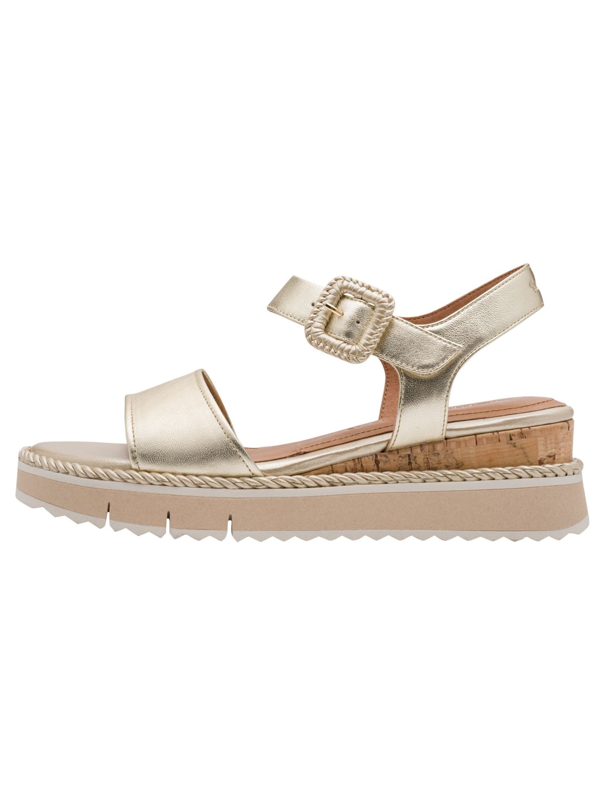 Sandales Tamaris en or