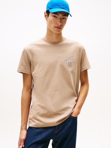 Tommy Jeans Тениска 'CITY' в сиво: отпред