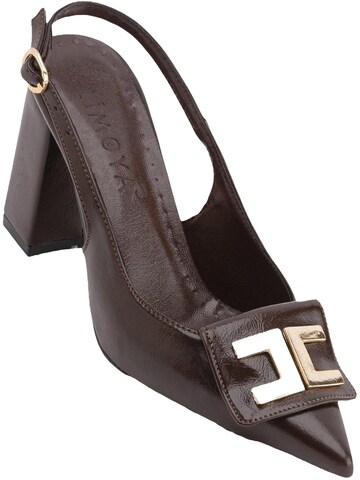 Limoya Slingback Pumps 'Rosmarin' in Brown: front