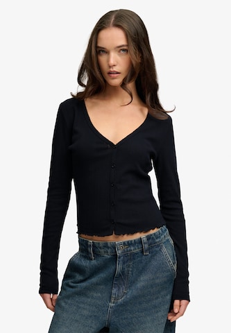 Cardigan 'Athletic Essential' Superdry & Co en bleu : devant