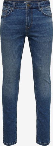 Only & Sons Skinny Jeans 'Loom' in Blauw: voorkant