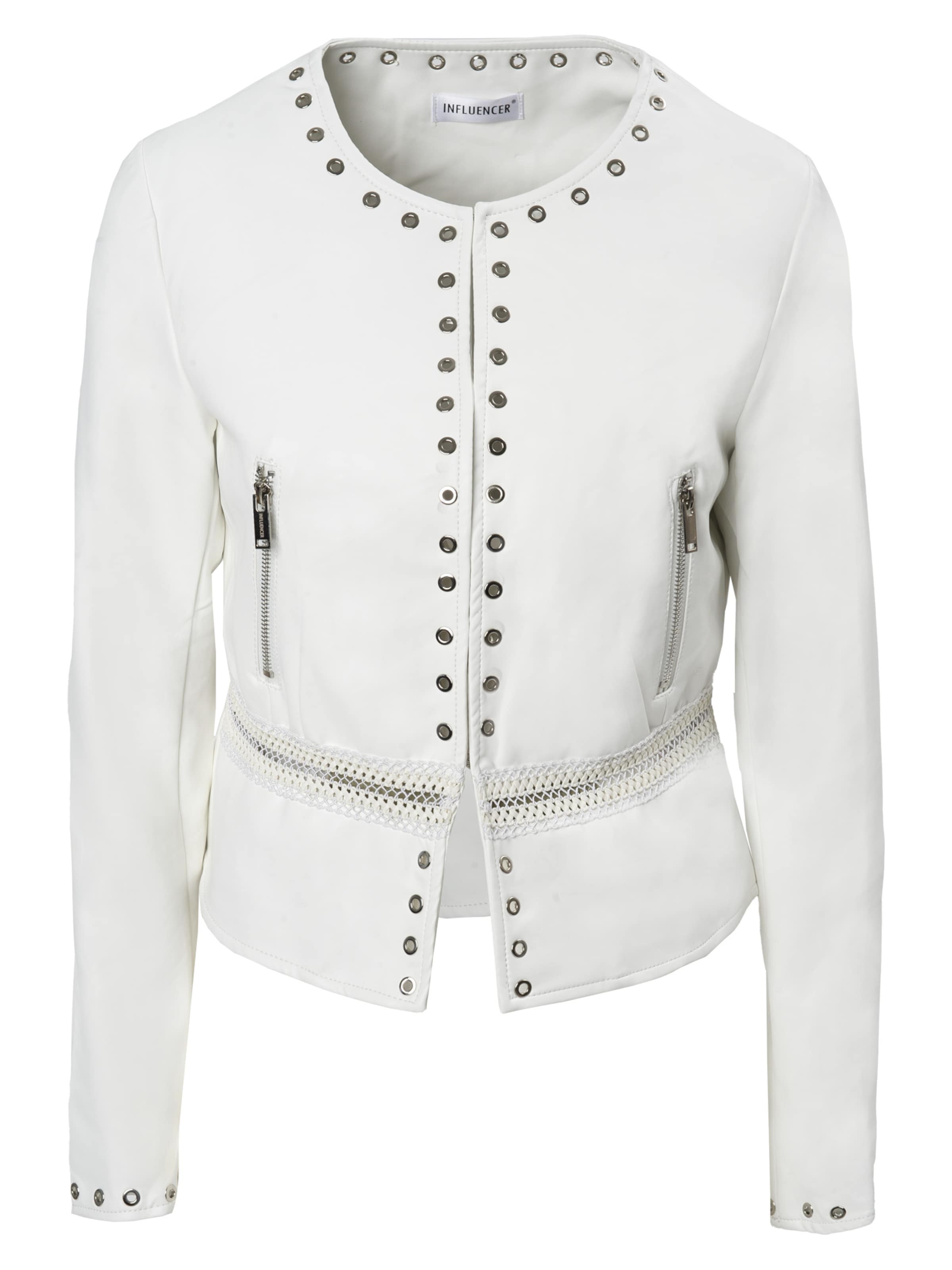 Influencer Övergångsjacka i vit: framsida